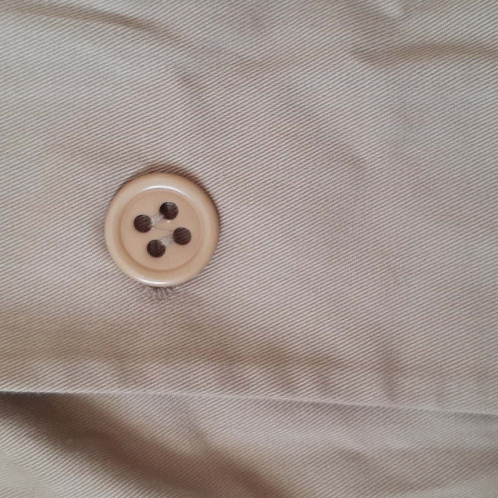A.P.C. Single Breasted Short Classic Beige Tan Camel Cotton Trenchcoat Size 34 - Picture 8 of 10